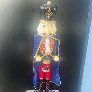 Large Nutcracker Nutcracker King Wooden - Blue Coat